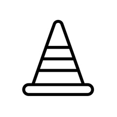 Simple black Traffic Cone Icon