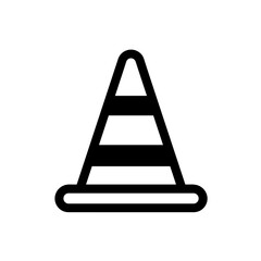 Simple black Traffic Cone Icon
