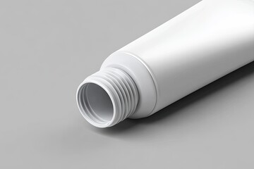 Close-up of a white plastic tube