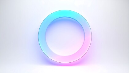 Abstract circle, vibrant hues