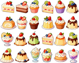 Cakes and desserts for parties and birthdays, sweet and lovely celebrations.
