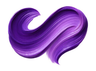 Abstract purple paint stroke.