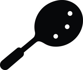 Pickleball Paddle Silhouette Vector Illustration. Pickleball Paddle and Ball Silhouette - Sports Vector Icon