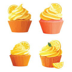 set of cupcakes