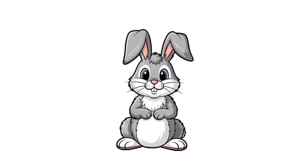 Cute Cartoon Rabbit. (1)