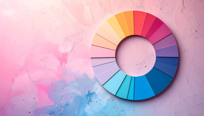 Color wheel palette background