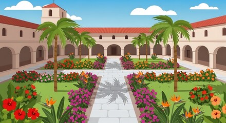 Mission Courtyard Garden. (2)