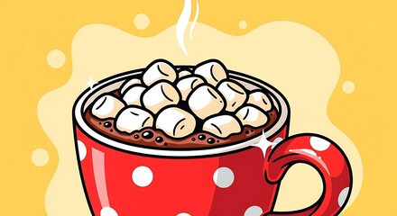 Hot chocolate with marshmallows. (3)