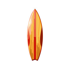 Vibrant Illustrated Surfboard with Striped Design for Summer Activities