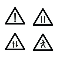 Regular useful road sing set design