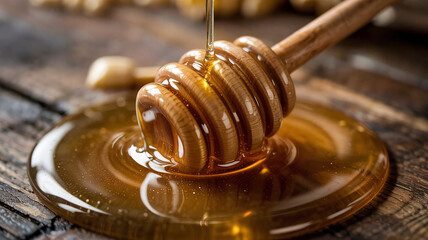 a swirl of honey