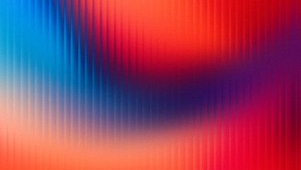 Vibrant abstract gradient of blue red and orange with subtle vertical lines texture