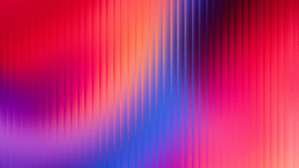 Vibrant abstract background with vertical ribbed texture and a blend of warm and cool colors