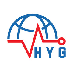 HYG letter design. HYG letter technology logo design. HYG Monogram logo design for an entrepreneur and business.