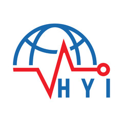 HYI letter design. HYI letter technology logo design. HYI Monogram logo design for an entrepreneur and business.