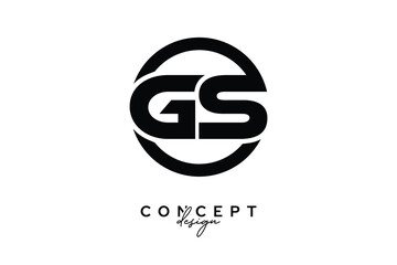 GS Creative Circle Monogram Logo Design – Modern Branding Concept