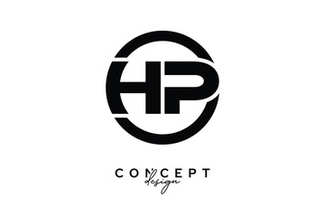 HP Creative Circle Monogram Logo Design – Modern Branding Concept