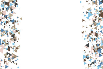 Polygonal rainbow mosaic background. Abstract low poly vector illustration. Triangular pattern in halftone style. Template geometric business design with triangle for poster, banner, card, flyer.