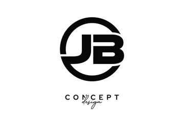 JB Creative Circle Monogram Logo Design – Modern Branding Concept