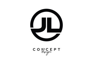 JL Creative Circle Monogram Logo Design – Modern Branding Concept