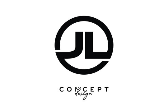 JL Creative Circle Monogram Logo Design &ndash; Modern Branding Concept