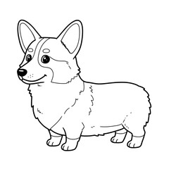 puppy, dog, cute, cartoon, vector, clipart, lineart, pet, animal, illustration, sketch, drawing, adorable, fluffy, happy, ears, tail, paws, playful, friendly, kawaii, child, kids, coloring, outline, c