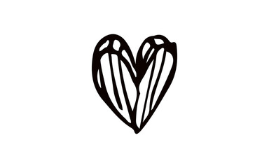 heart shaped flower DOODLE