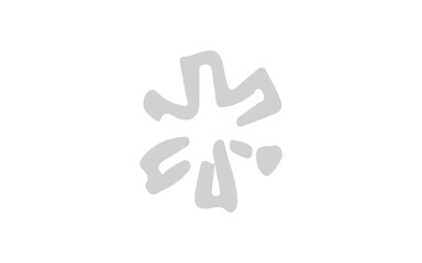 3d render of a man symbol made of many spheres