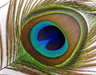 Obraz premium Close-up peacock feather