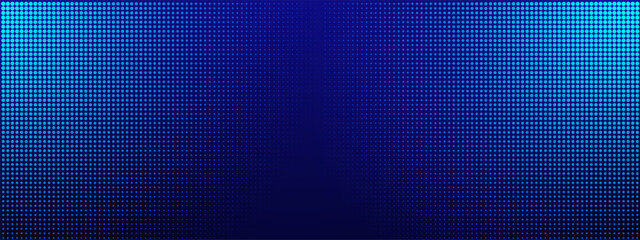 Blue LED panel with SMD pixel effects and RGB screen textures. Digital grid patterns or static glow gradients for stage backdrops. Neon projections or abstract dot designs for club visuals. © RDVector