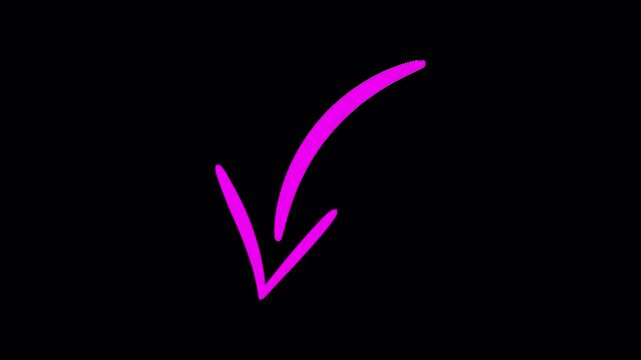 Dynamic pink arrow animation video