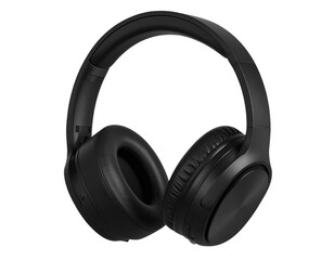 Modern Wireless Over-Ear Headphones &ndash; Transparent PNG background 