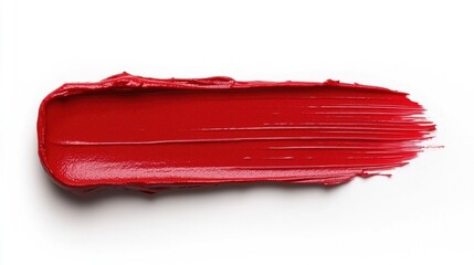 Red lipstick swatch beauty makeup cosmetic texture glossy color smear