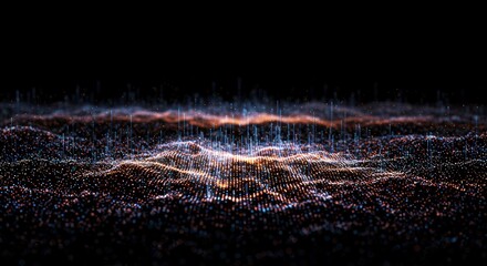 Abstract Particle Field A Visualization of Energy and Data