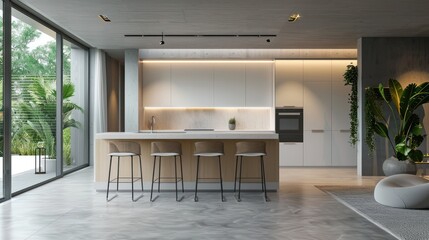 Fototapeta premium Modern kitchen interior design