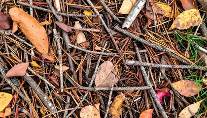 Forest floor debris
