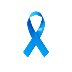 La&ccedil;o de Novembro Azul Elemento 3D isolado	
