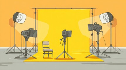 Studio photography setup design