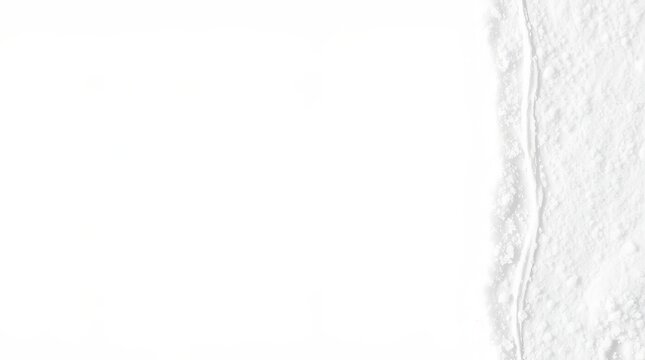 Snowflake vertical divider on clean white for email hero