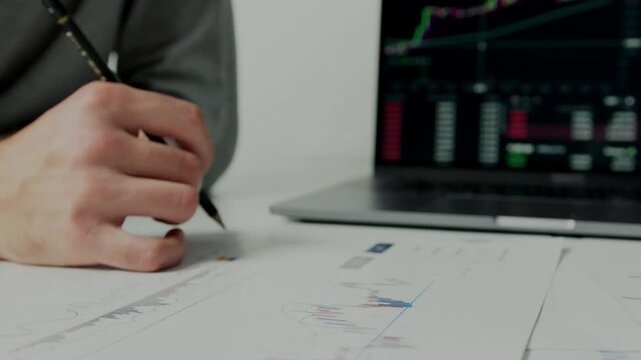 Dashboard graph of forex statistics, business and financial analytics, profit and cost rate, vector illustration