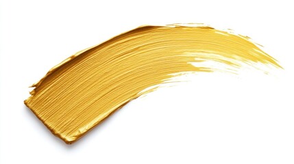 Golden paint texture swirl metallic brush stroke background