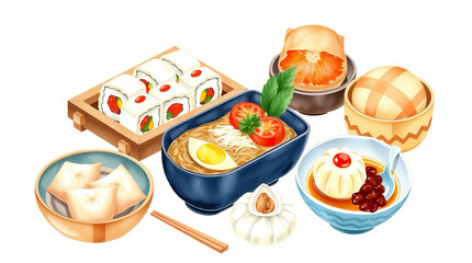 japanese sushi set