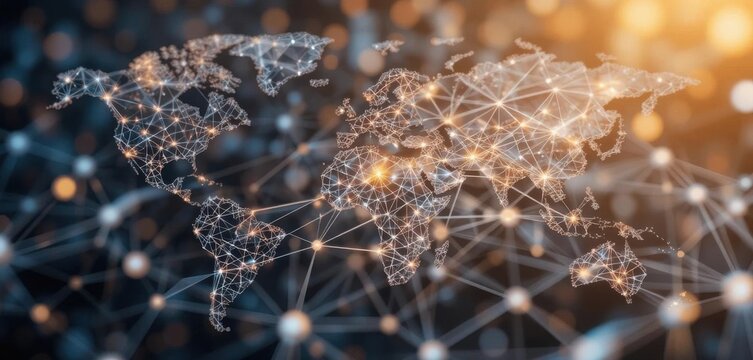 A Network of Interconnected Geometric Shapes  A Single Push Creates Movement