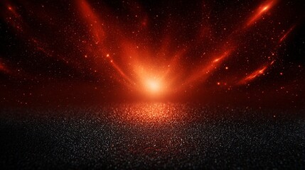 Creative gradient art Stunning Cosmic Red Nebula with Sparkling Starfield Background digital abstract background design with vibrant tones and smooth