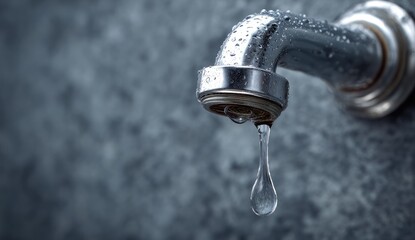 Close-up of a dripping faucet