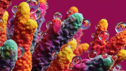 Vibrant coral close-up