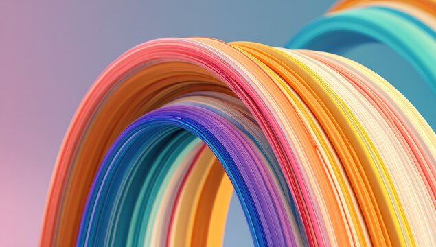 Abstract colorful rings - Powered by Adobe