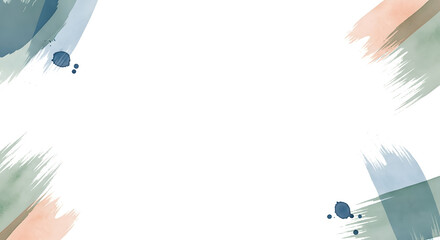 Abstract watercolor brushstrokes with blank space, perfect for modern design projects, elegant backgrounds