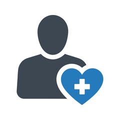 Patient health care profile icon