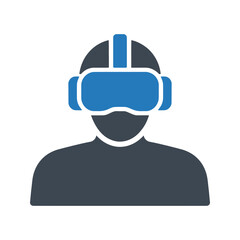 Virtual reality VR headset icon